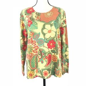 Tianello Floral Hippie Bohemian Top